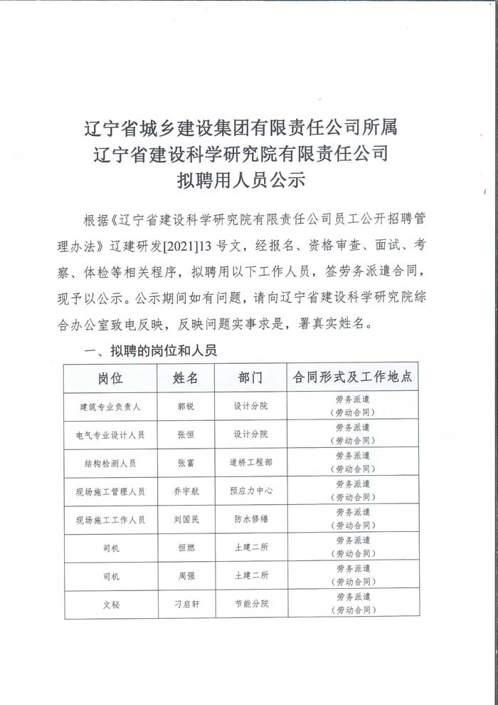 香港正版免费资料大全拟招聘人员公示(图1)
